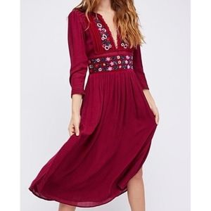 Free People Flora Midi Dress